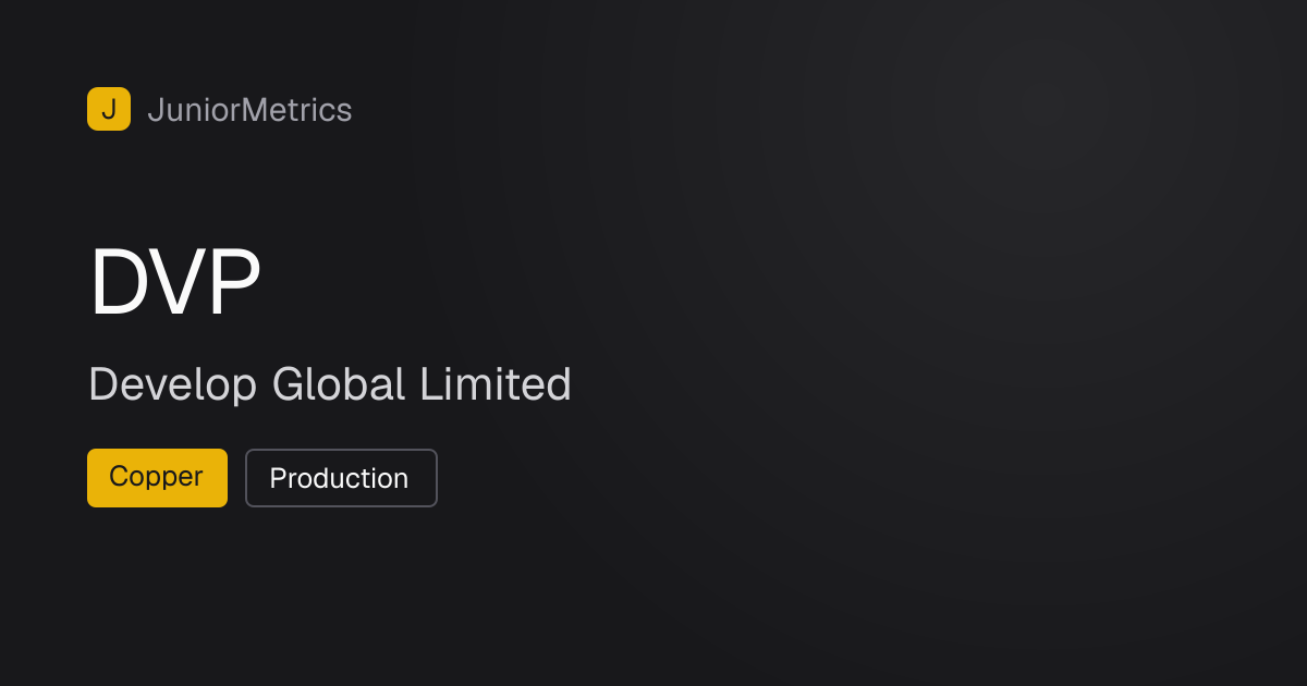DVP — Develop Global Limited | JuniorMetrics